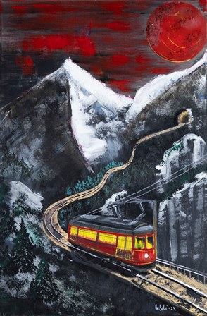 Night Line 2024 (60x90 cm).
